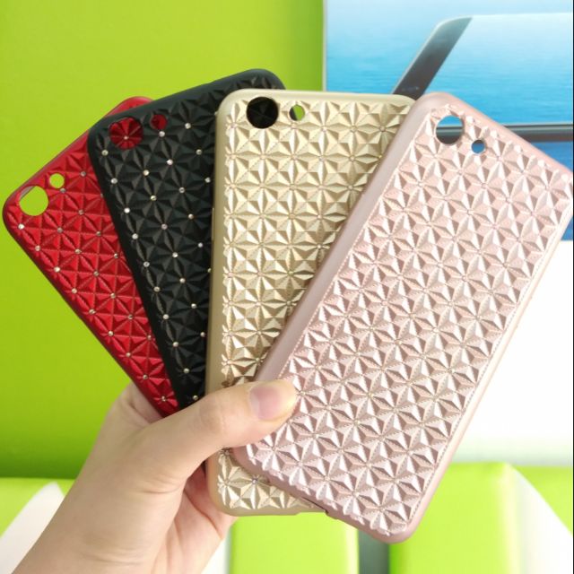 เคสหลังนิ่มประดับเพชร Oppo F1s/A83/Vivo V7