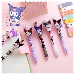 1 ชิ้น Kawaii Kuromi Cinnamoroll My Melody Kittys Patch ปากกาเจล Sanrio ปากกาสําหรับสาว ๆ อุปกรณ์เครื่องเขียน