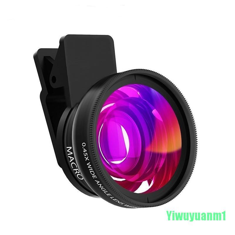 (Yiwuyuanm1) 2 In1 เลนส์มาโครมุมกว้าง 0.45 X + 12.5 X สําหรับโทรศัพท์มือถือ #7