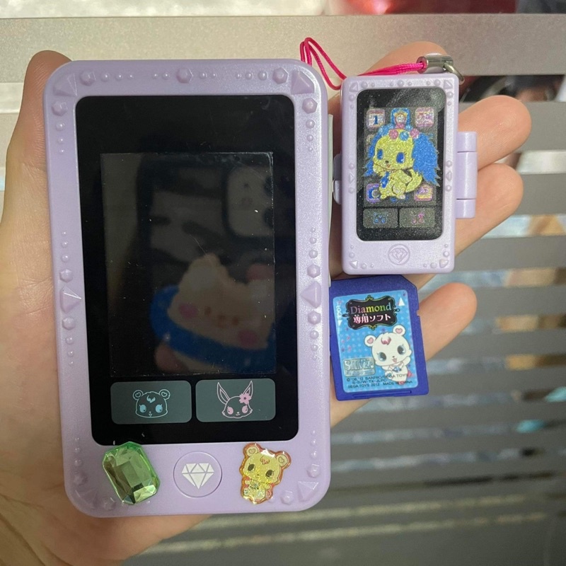 SEGA TOYS Jewelpod Diamond สีม่วง ของเล่นแท็บเล็ต ของเล่นเกมพกพา ถ่ายรูปได้ **มือสอง**