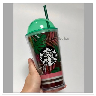 Starbucks Tropical Leave Cold cup Thailand 16oz..