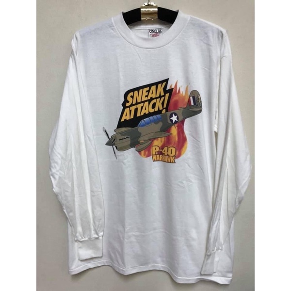 เสื้อยืดวินเทจ เครื่องบิน P-40 World war 2