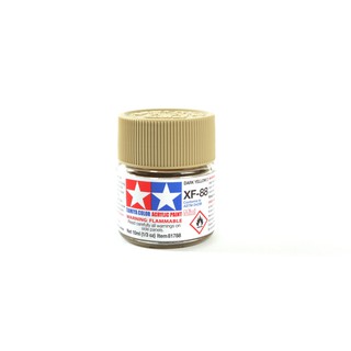 สีสูตรน้ำทามิย่า Tamiya Acrylic XF88 Dark Yellow 2 10ML