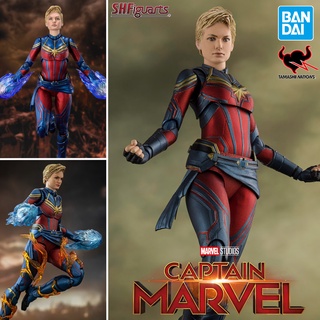 งานแท้ Bandai S.H.Figuarts Avengers End Game อเวนเจอร์ส เผด็จศึก Captain Marvel กัปตัน มาร์เวล Carol Danvers แครอล Figma