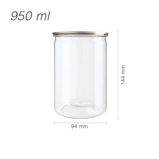 401 Series_GKPE 950 กระป๋องพลาสติก PET Easy Open 950 ml. พร้อมฝาอลูมิเนียมและฝาพลาสติก บรรจุลังละ 80 ชุด