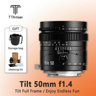 Ttartisan Tilt เลนส์กล้องมิเรอร์เลส 50 มม. f1.4 ฟูลเฟรม แมนนวล สําหรับกล้องไร้กระจก Sony A7S A7R Panasonic S1 Sigma FP