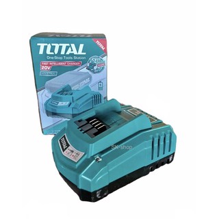 TOTAL แท่นชาร์ทแบตเตอรี่ 20V Fast Intelligent Charger รหัสสินค้า TFCLI2001