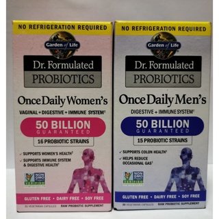 Probiotic Garden of life Dr. Formulated, Once Daily Womens, 50 Billion, 30 Vegetarian Capsules