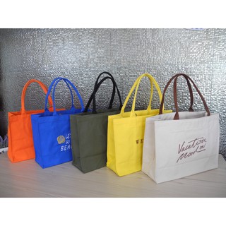 รุ่น แคนวาสสายผ้า Canvas bag กระเป๋าผ้าแคนวาสพร้อมปักชื่อ ปักชื่อได้ตามต้องการ กระเป๋าสะพายข้าง กระเป๋าถือ