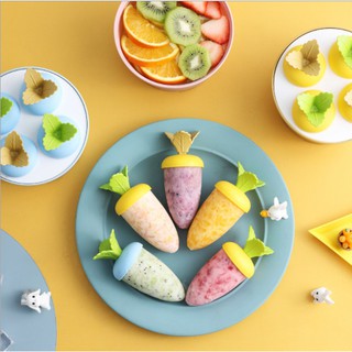 Ice Cream Mould แม่พิมไอติม 6 แท่ง พิมพ์ทำไอศครีม พิมพ์ไอติมแท่ง แป้นพิมพ์ำอติม กล่องทำไอศครีม กล่องทำไอศกรีม T1724