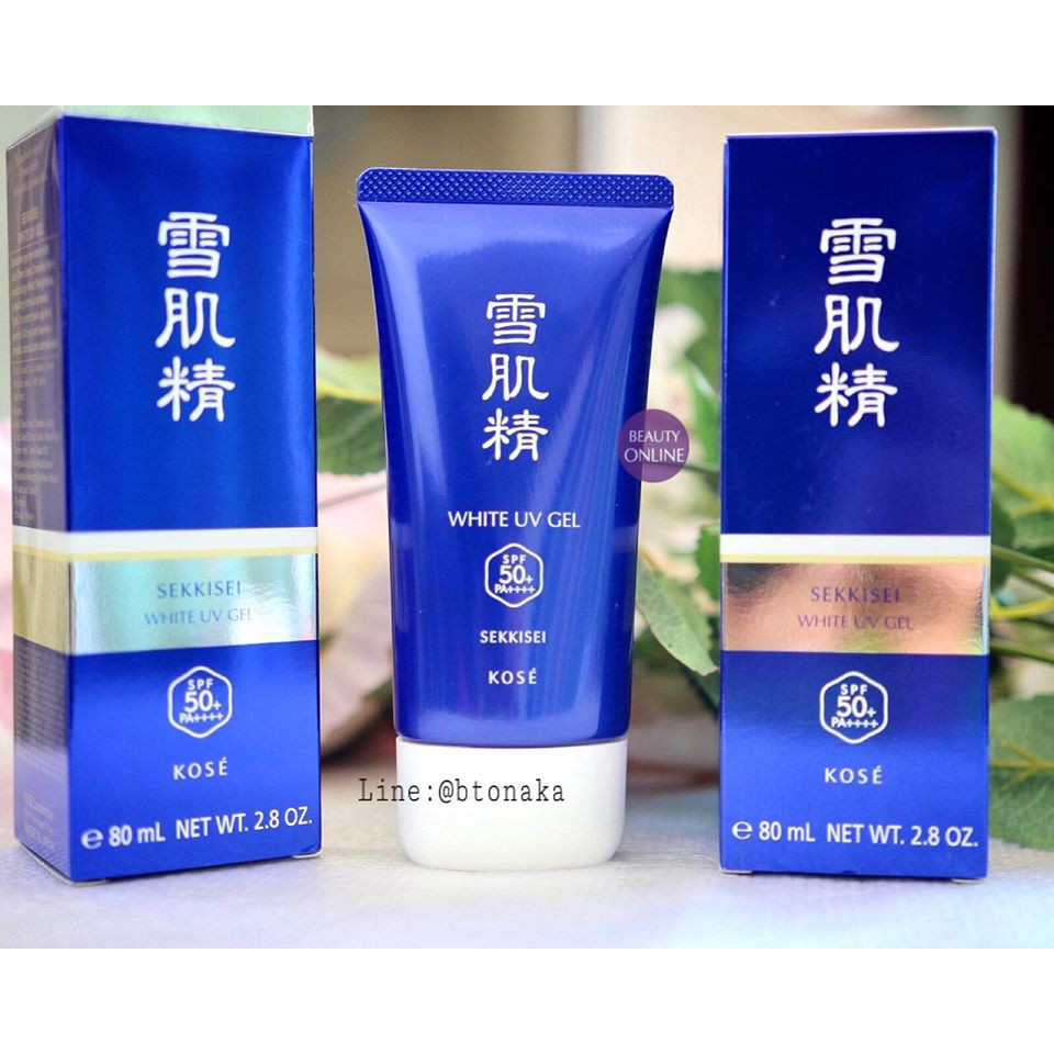 ครีมกันแดดเนื้อเจล Kose SEKKISEI White UV Gel 80 g. SPF 50+/PA+++