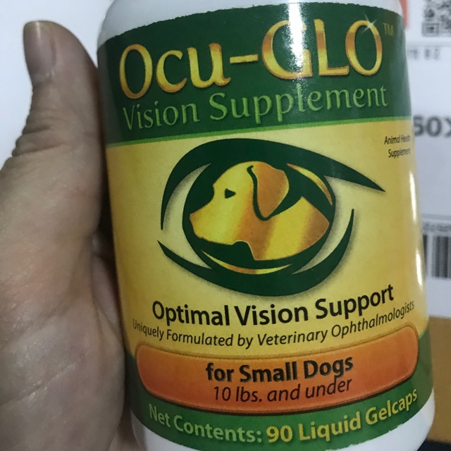 Ocu-GLO บำรุงสายตาสุนัข สำหรับ สุนัขไซส์เล็ก จำนวน 90 เม็ด