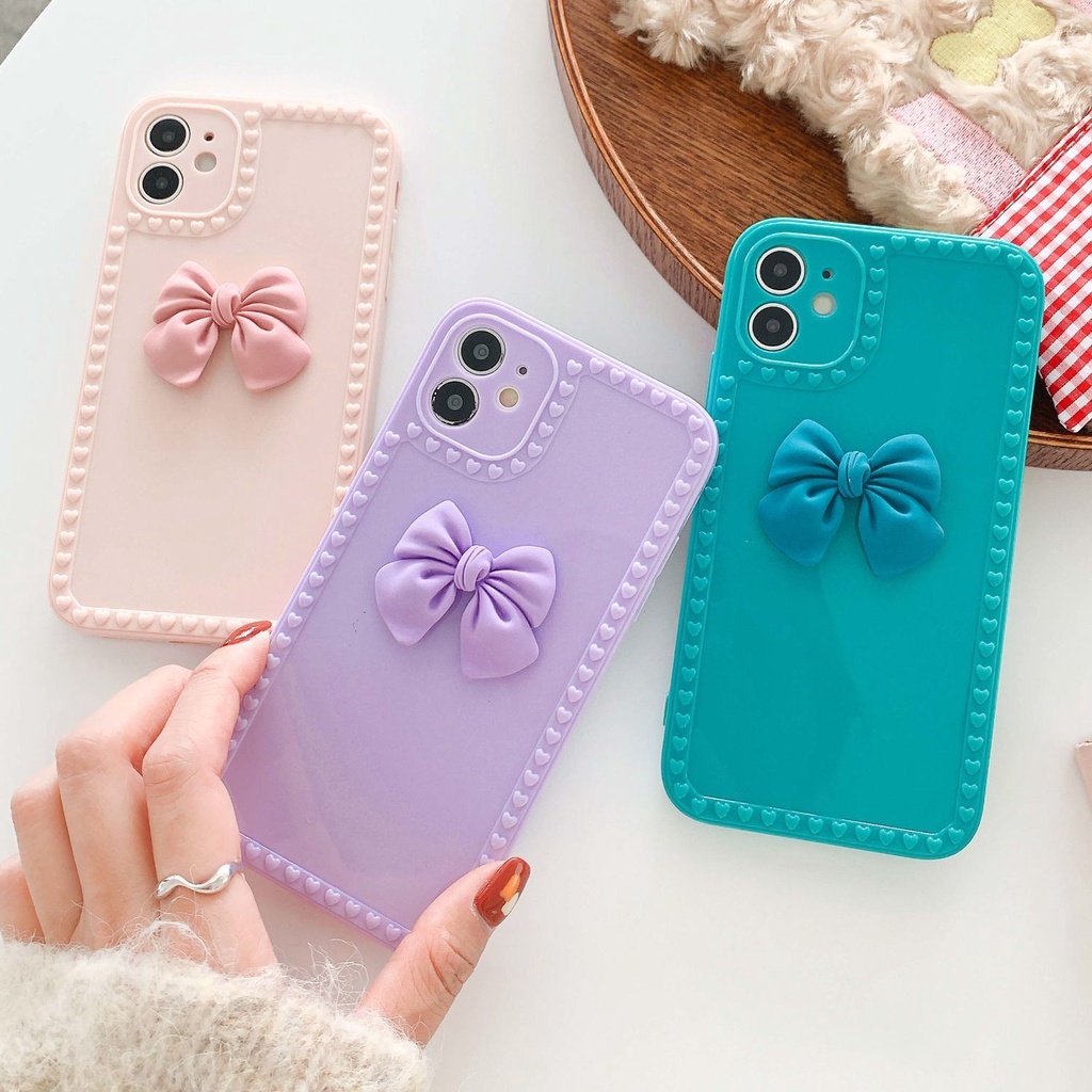 Princess Bowknot Apple 13 mini mobile phone case 12 pro max/11 silicone iPhone 8 plus all-inclusive 7 soft 6/xs