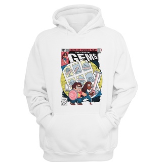เสื้อกันหนาว มีฮู้ด แบบสวมหัว ลาย Steven universe brand สีแดง สําหรับผู้ชาย GT
