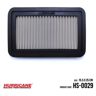 HURRICANE กรองอากาศสแตนเลส , ผ้าแดง  ( Daihatsu Geo Toyota ) HS-0029