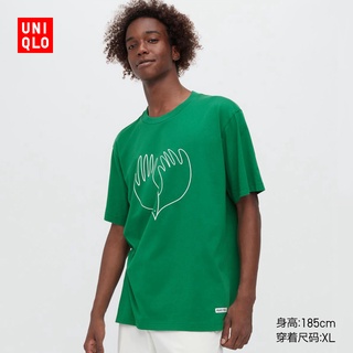 Uniqlo เสื้อยืดแขนสั้น พิมพ์ลาย Christophe Lemaire สําหรับผู้ชาย และผู้หญิง (UT) 457129