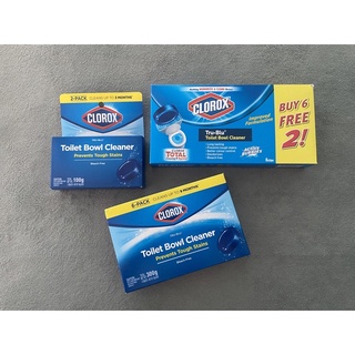 พร้อมส่ง Clorox ultra clean toilet ก้อนทำความสะอาดชักโครกสีฟ้าสูตรแถบเหลือง ขายส่ง/ปลีก