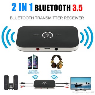 อุปกรณ์รับส่งสัญญาณ ชนิดไร้สาย เชื่อมต่อBluetoothได้แบบ 2in1 รุ่น B6 คุณภาพเสียงระดับHIFI