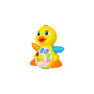 [Hola Toys แบรนด์แท้] Huile เป็ดดุ๊กดิ๊ก Dancing Duck มีเสียง มีไฟกระพริบ เป็ดเต้น เป็ดชวนคลาน