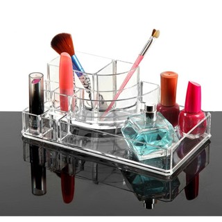 ชั้นจัดระเบียบเครื่องสำอาง Acrylic cosmetic storage set