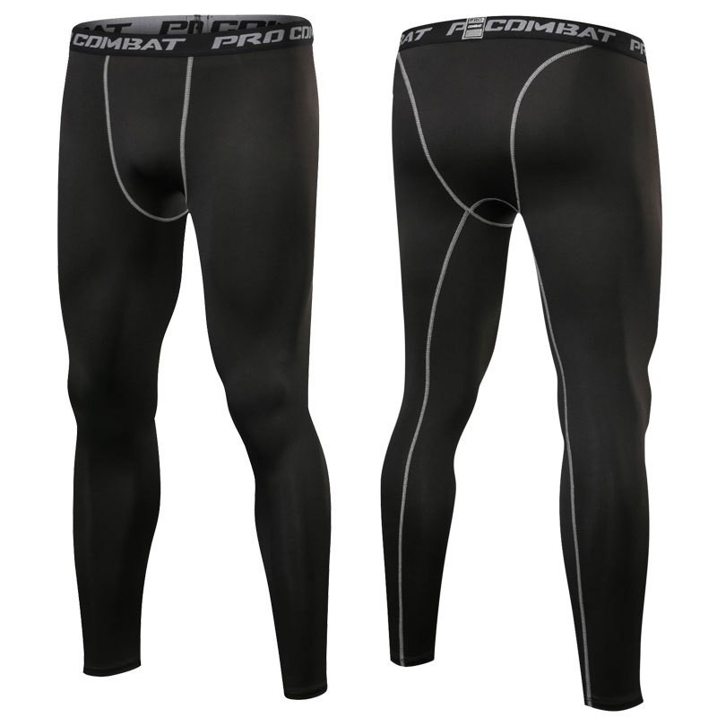กางเกงขายาวรัดรูป ผ้า Polyester 85%+ spandex 15% ระบายอากาศได้ดี กางเกงเบสเลเยอร์ size M-3XL มี7สี