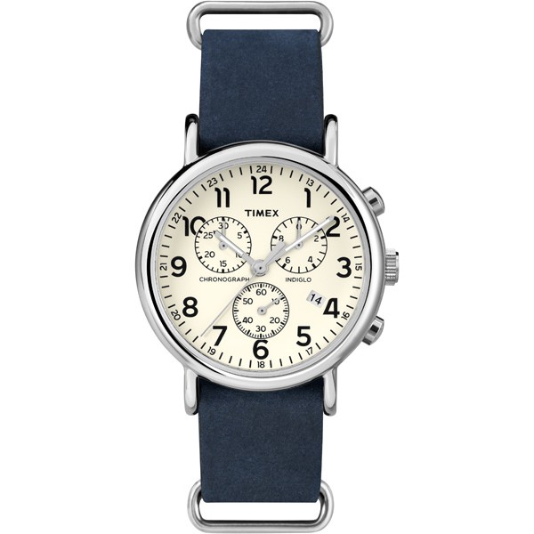 Timex นาฬิกาข้อมือ รุ่น ROUND ST CASECREAM CHRONO