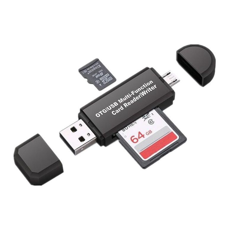 การ์ด OTG มัลติฟังก์ชั่น การ์ด Micro SD / SD / เครื่องอ่านการ์ด USB