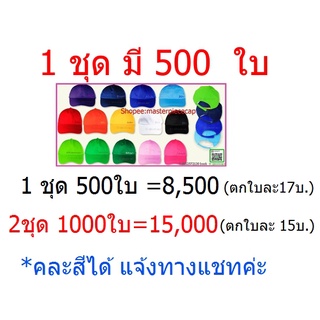 หมวกแก๊ปเปล่าราคาส่ง/500 ใบ