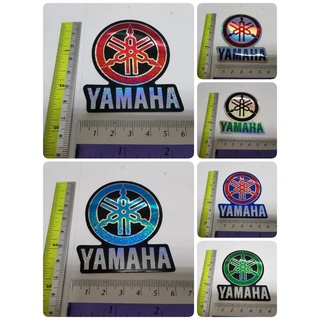 สติ๊กเกอร์ PVC เกล็ดวาว โลโก้ ยามาฮ่า logo YAMAHA logo sticker logo ติดรถ แต่งรถ สวย