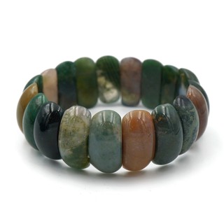 MOSS AGATE กำไลหินมอสอาเกต ขนาด freesize by siamonlineshop