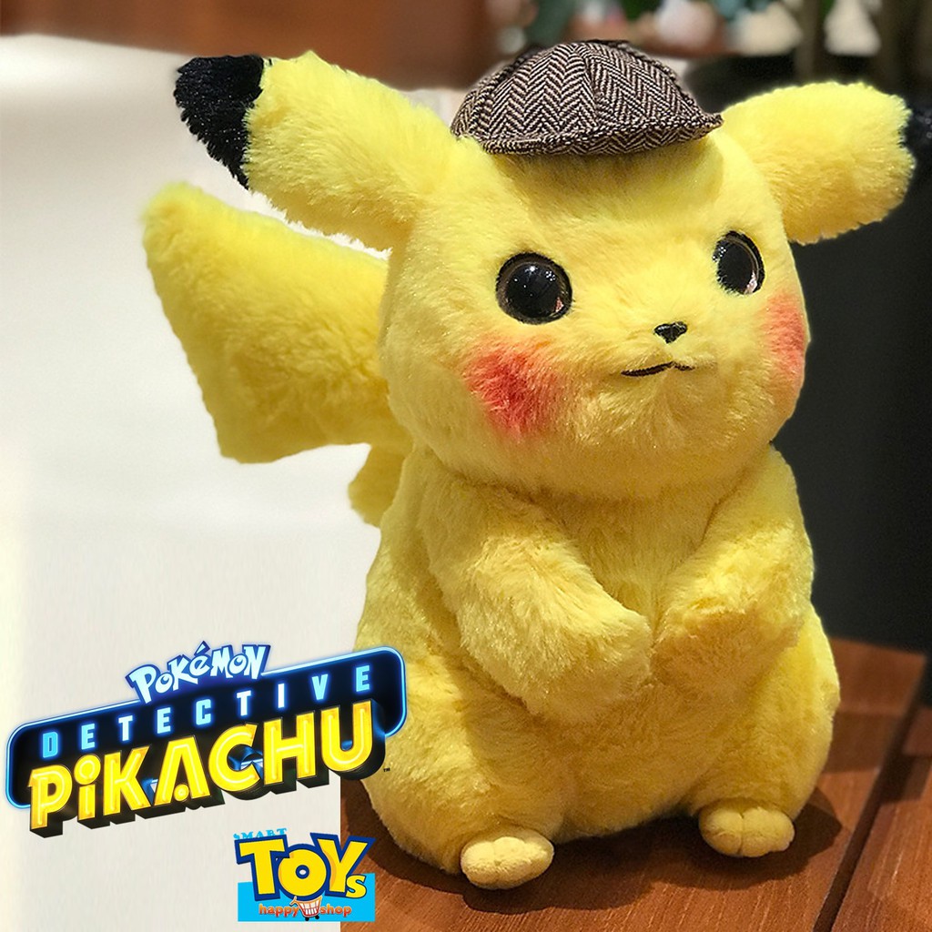 ตุ๊กตาโปเกม่อน พิคาจู้ผ้าขนนุ่มตัวใหญ่ลิขสิทธิ์ของแท้ POKEMON Detective