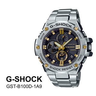 นาฬิกาข้อมือผู้ชายCasio G-shock GST-B100D-1A9 สินค้ารับประกัน 1ปี