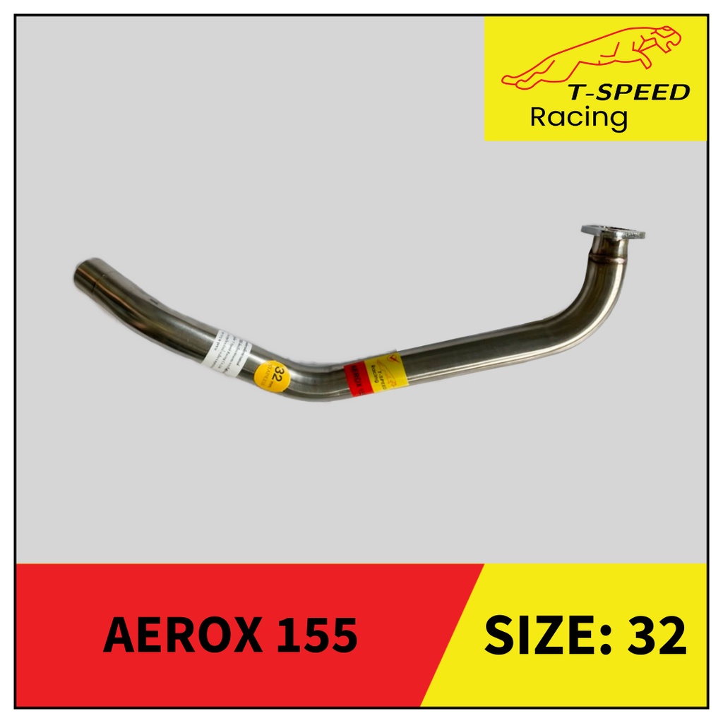 คอท่อ Yamaha AEROX 155 🔩 Stainless steel แท้ เกรด 304 หนา: 1.2 มิลลิเมตร  มีขนาดให้เลือก:  Size 25 m
