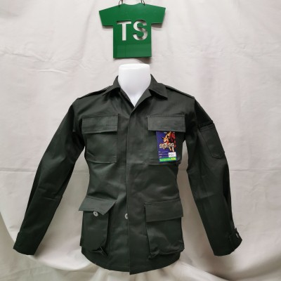 [Sale] เสื้อทรงเวส รด (สีเขียวขี้ม้าเข้ม) นักศึกษาวิชาทหาร  ยี่ห้อSEATO เอว26-46นิ้ว
