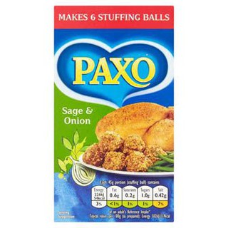 Paxo Stuffing Sage &amp; Onion 170g.  แพกโซไส้เซจ &amp; หัวหอม 170 กรัม