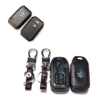 ซองหนังหุ้มกุญแจรถยนต์ SUZUKI AII-NEW-SWIFT (Smart Key)