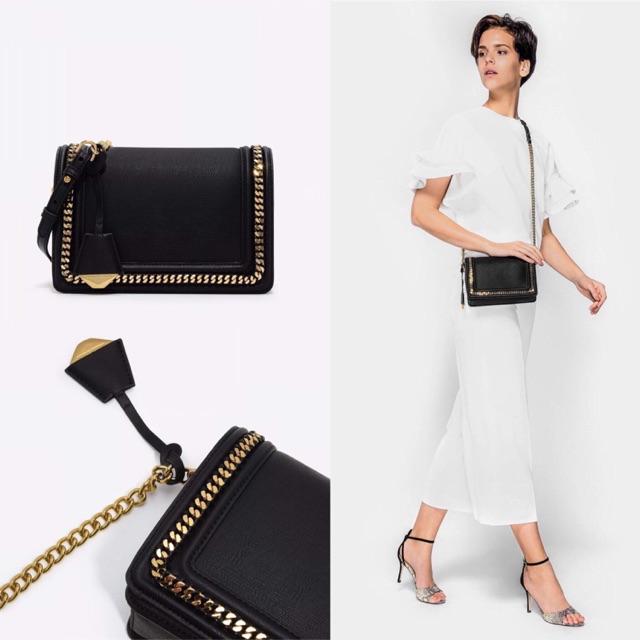 charles & keith chain detail crossbody bag