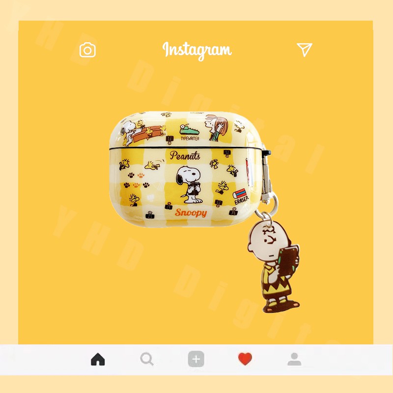 น่ารัก airpods case snoopy airpod 3 pro 2 เคส ยางทำจากซิลิคอน กันกระแท airpod 1 gen2 case การ์ตูน