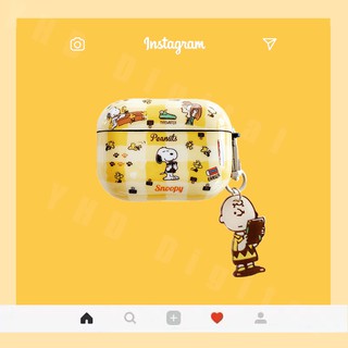 🔥พร้อมส่งในไทย🔥น่ารัก airpods case snoopy airpod 3 pro 2 เคส ยางทำจากซิลิคอน กันกระแท airpod 1 gen2 case การ์ตูน