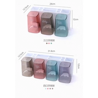 ชั้นวางของ ที่เก็บแปรงสีฟัน แบบดูดติดผนัง ชั้นวางของในห้องน้ำ ชุดแปรงฟัน ที่ใส่แปรงสีฟันอุปกรณ์จัดเก็บในห้องน้ำแขวน