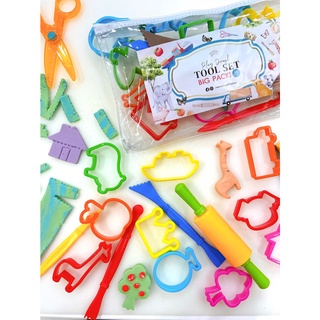 Halorainbow - ชุดอุปกรณ์เล่นกับแป้งโด play dough tool set BIG PACK! 18ชิ้น