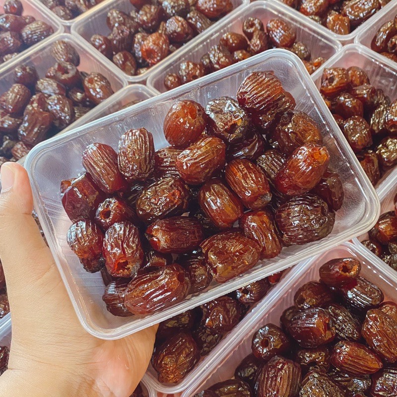 พุทราเชื่อมไร้เม็ด เกรดAAAAA ขนาด500กรัม (ใส่ถุงถุงซิปล็อค) เนื้อนุ่มหวานกำลังดี เชื่อมแห้ง