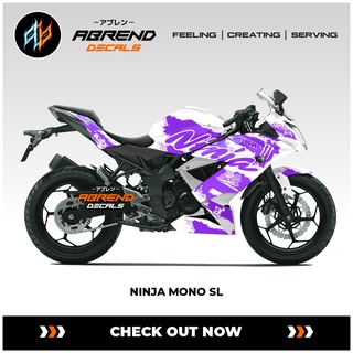 สติกเกอร์ SEMI NINJA MONO SL กําหนดเอง / KAWASAKI NINJA MONO สําหรับติดตกแต่งรถจักรยานยนต์ / พร้อมส่ง