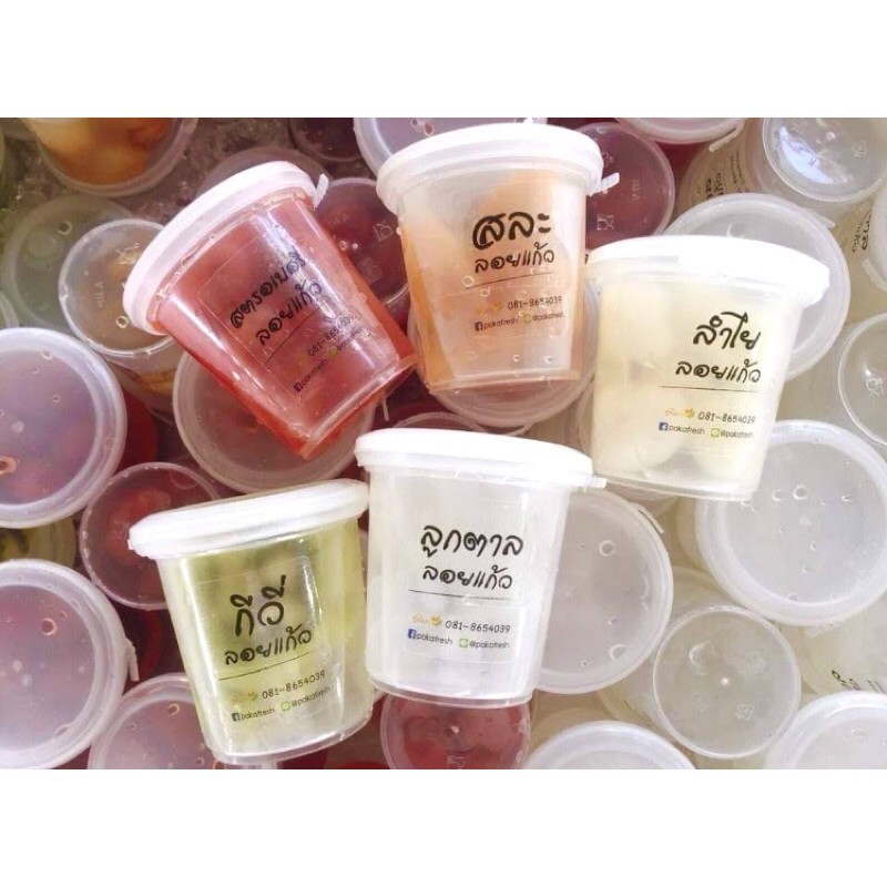 แก้วเต้าฮวยฝาฉีก ถ้วยพลาสติก 6 ออนซ์ พร้อมฝาปิด ตรา KTP