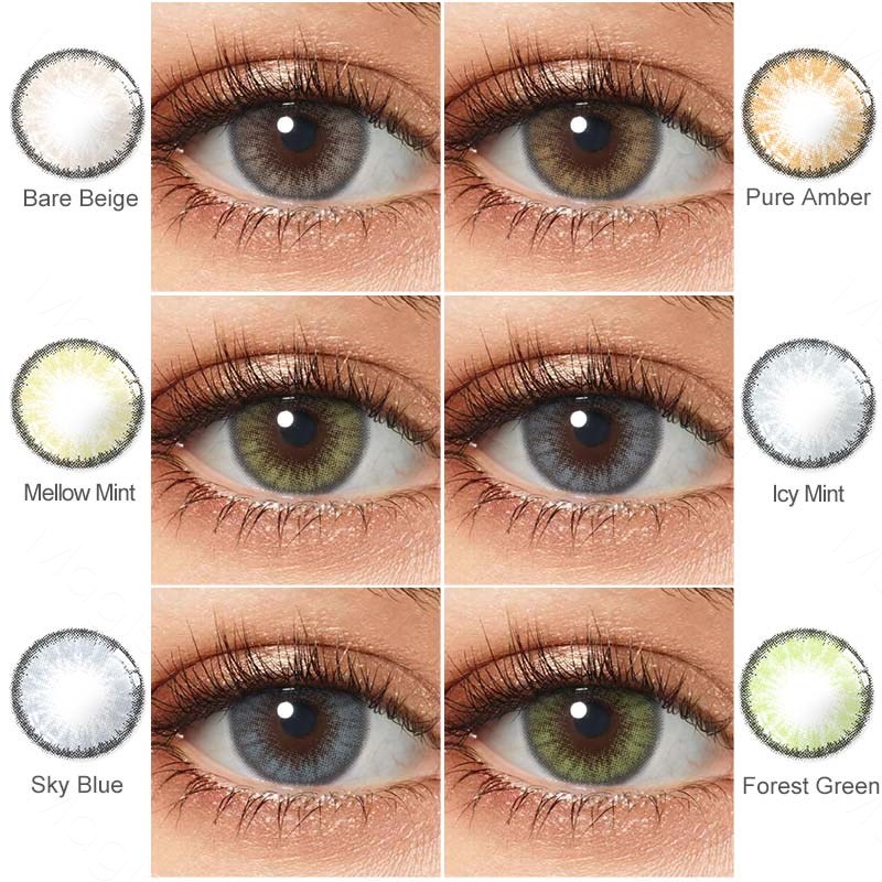 ♛❆Contact Lenses Colored Contacts Green Blue Honey Color Contact Lenses For Eyes  Beauty Pupil 2021 New Color Contact Len | Shopee Thailand