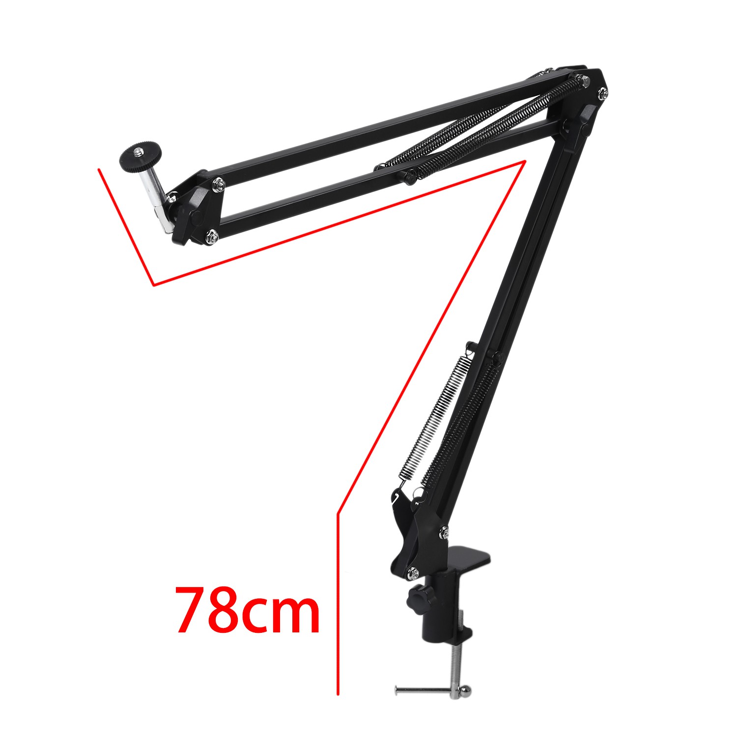 AceTaken Support Pour Webcam - 63,5 Cm - Col De Cygne - Bras De Fixation Pour Webcam Logitech C920s C920 C930e C922x C930 C922 C925e C615 Brio