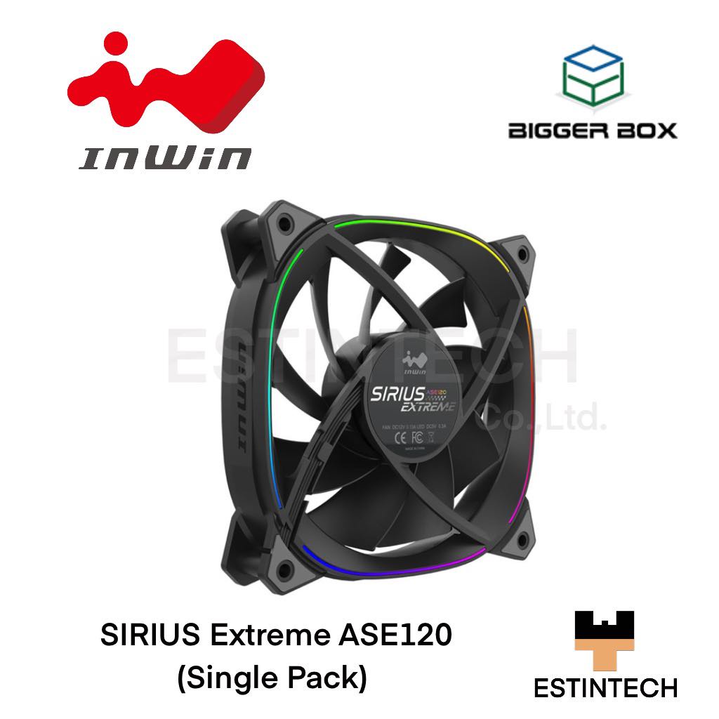 CASE FAN (พัดลมเคสคอมพิวเตอร์) InWin SIRIUS Extreme ASE120 (Single Pack) ของใหม่ประกัน 2ปี