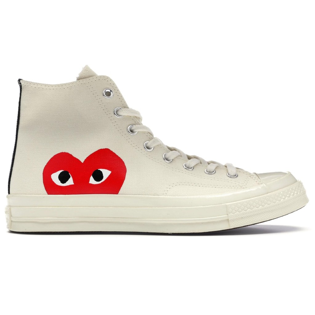Converse Chuck Taylor All-Star 70s Hi x Comme des Garcons PLAY (WHITE)