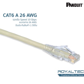 Panduit สายแลนสำเร็จรูป CAT6A Patch Cord 26AWG คุณภาพระดับ World wide, Datacenter, Patch cord