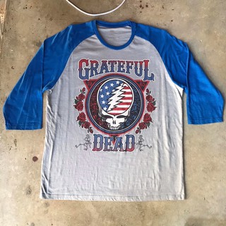 vtg.T-Shirt เสื้อวง GRATEFUL DEAD 1965 Sz.L 50% POLYESTER 50% COTTON